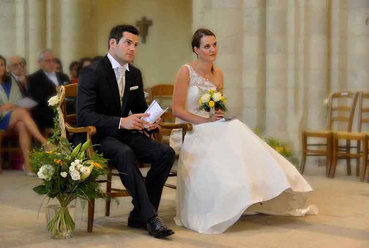 wedding couple abbaye lessay france